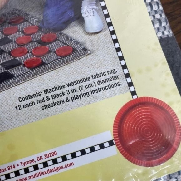 Jumbo Checkers Rug - Picture 3 of 3